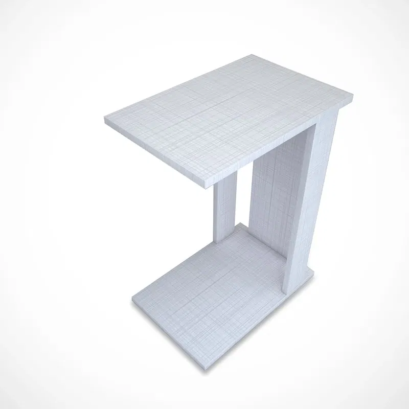 Masuta Pasific C, alb, 61 cm, design compact pentru living si birou [6]