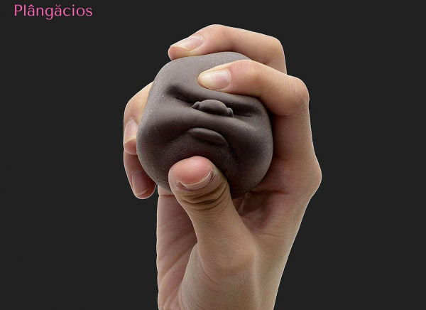 Minge antistres cu fata umana [8]