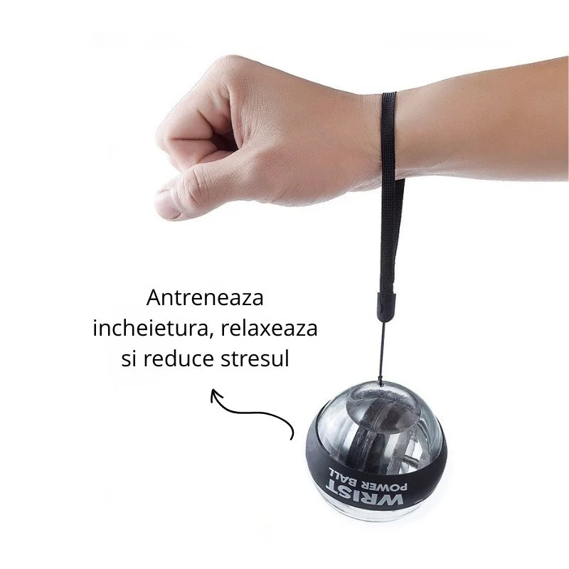 Minge giroscopica pentru antrenarea incheieturii, cu iluminare RGB [10]