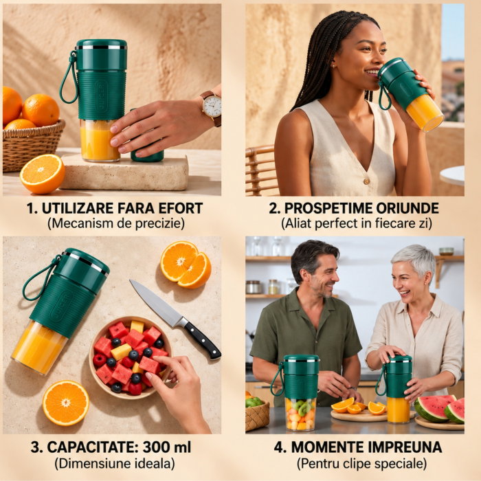 Mini blender portabil cu incarcare USB [8]