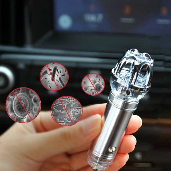 Mini purificator de aer auto Argintiu [1]