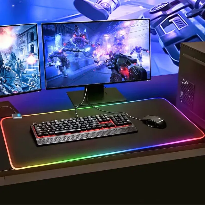 Mouse pad gaming RGB XXL cu iluminare LED [1]