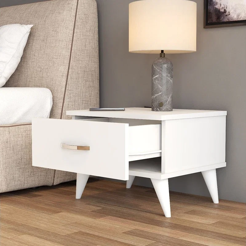 Noptiera alba, design minimalist, un sertar spatios [2]