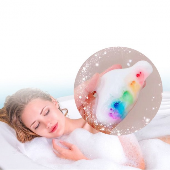 Nor efervescent de baie, cu efect de curcubeu [4]