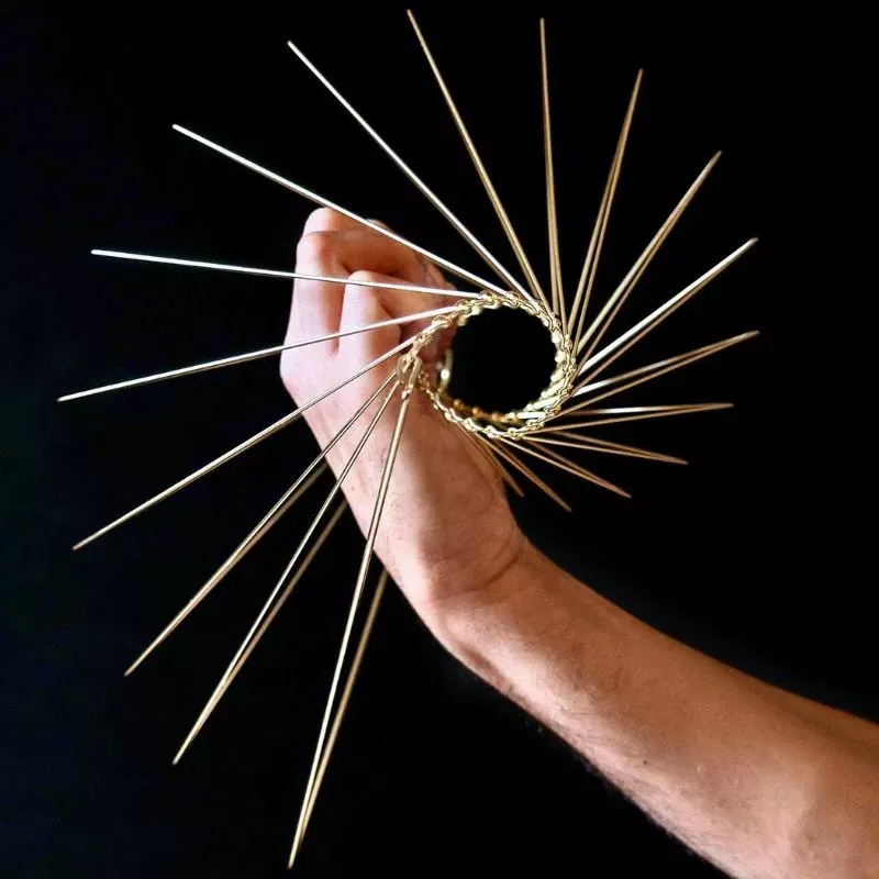 Obiect de arta cinetica Square Wave Spinner [3]