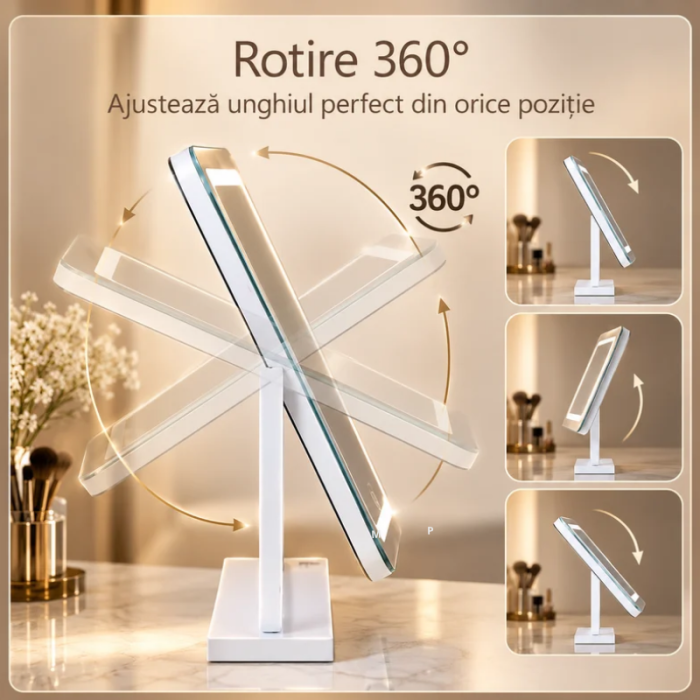 Oglinda de Machiaj Glamour cu LED 60x52cm [5]