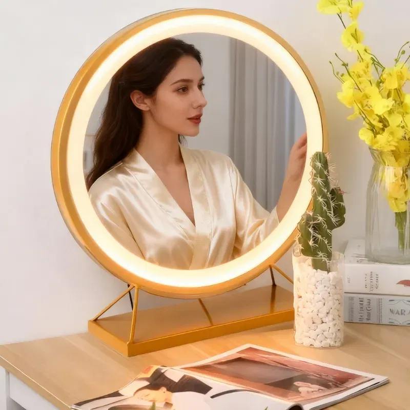 Oglinda LED rotunda Golden Glam [1]