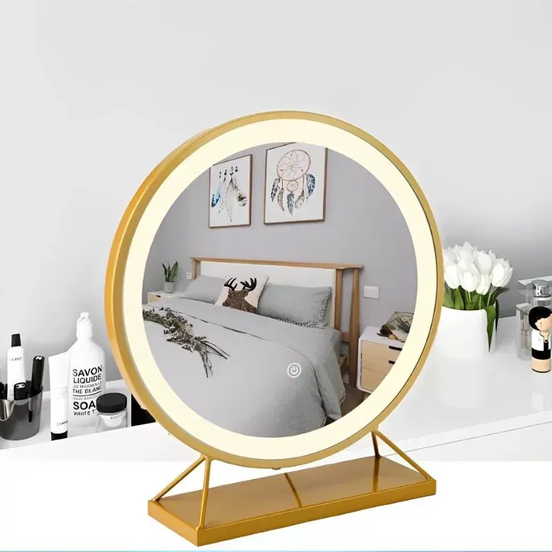 Oglinda LED rotunda Golden Glam [4]