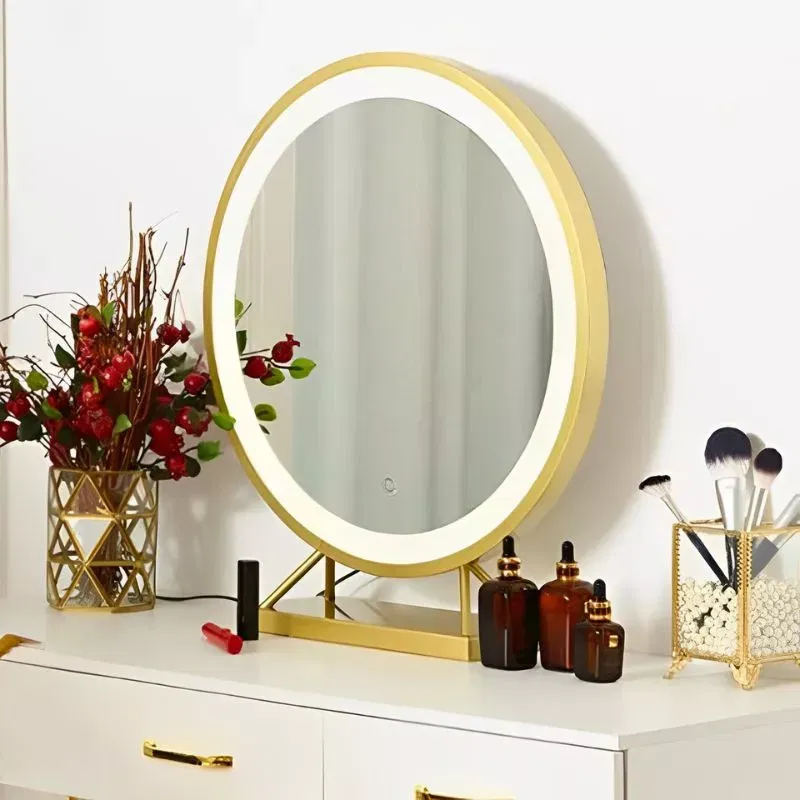 Oglinda LED rotunda Golden Glam [2]