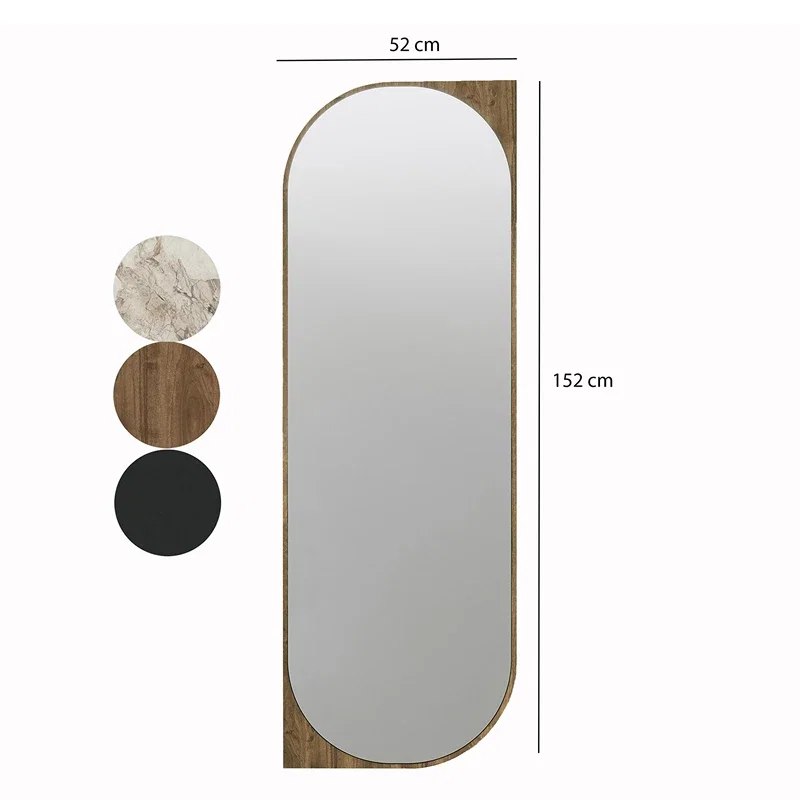 Oglinda Livi nuc, stil modern, rama MDF rezistenta [4]