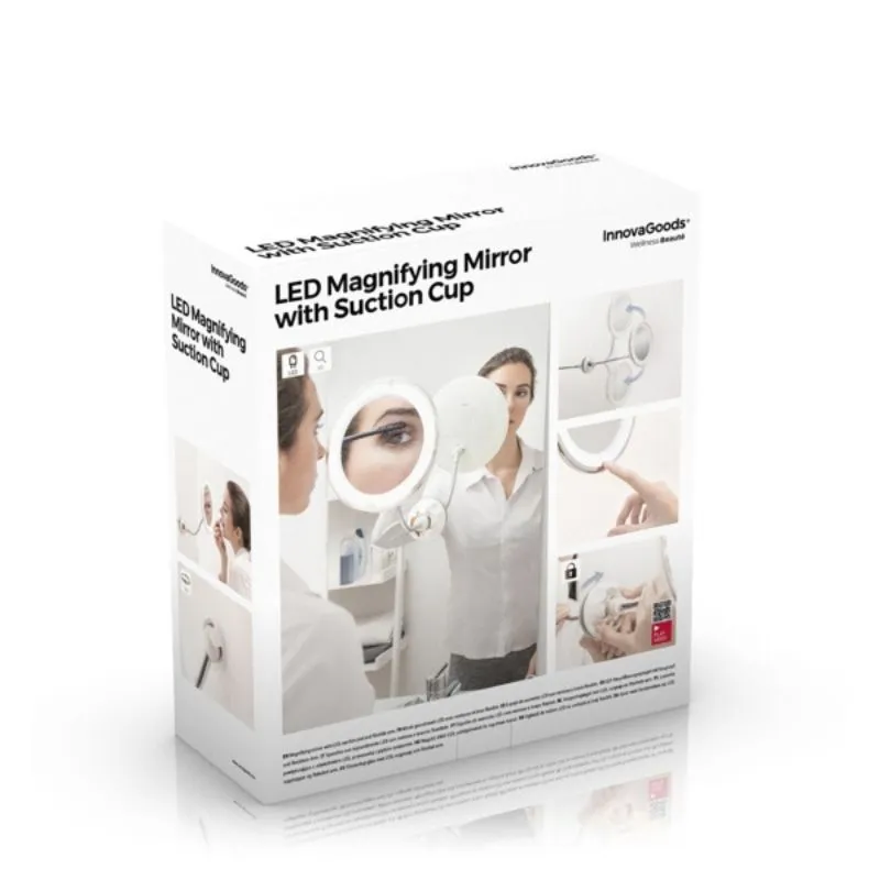 Oglinda machiaj cu becuri led, maleabila [8]