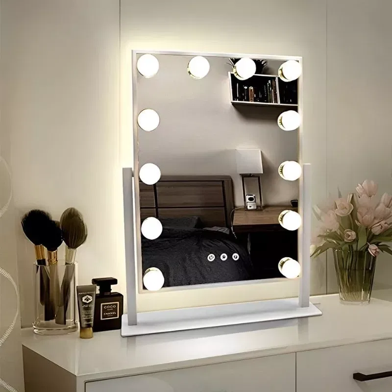 Oglinda machiaj profesionala cu 12 becuri LED Hollywood Star [5]