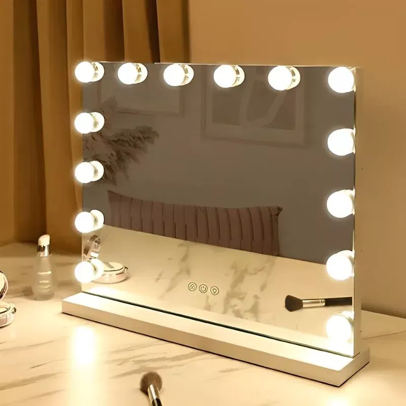 Oglinda machiaj profesionala Hollywood Star cu 14 becuri [6]