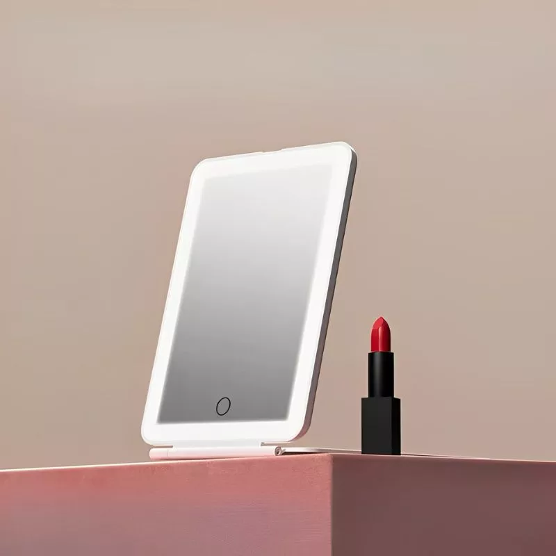 Oglinda make up de calatorie cu 72 led-uri pliabila si reincarcabila [10]