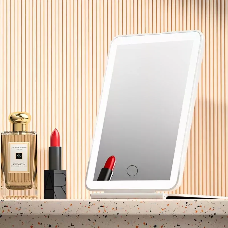 Oglinda make up de calatorie cu 72 led-uri pliabila si reincarcabila [1]