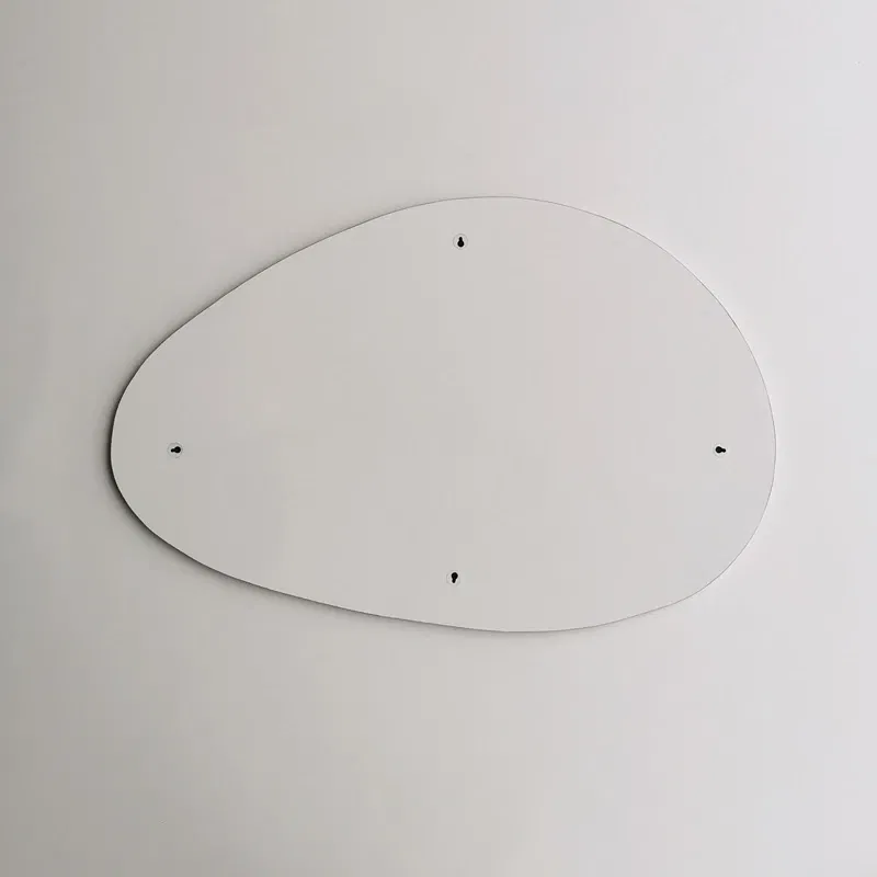 Oglinda Porto 90x60 rama alba, stil minimalist, rama subtire [11]