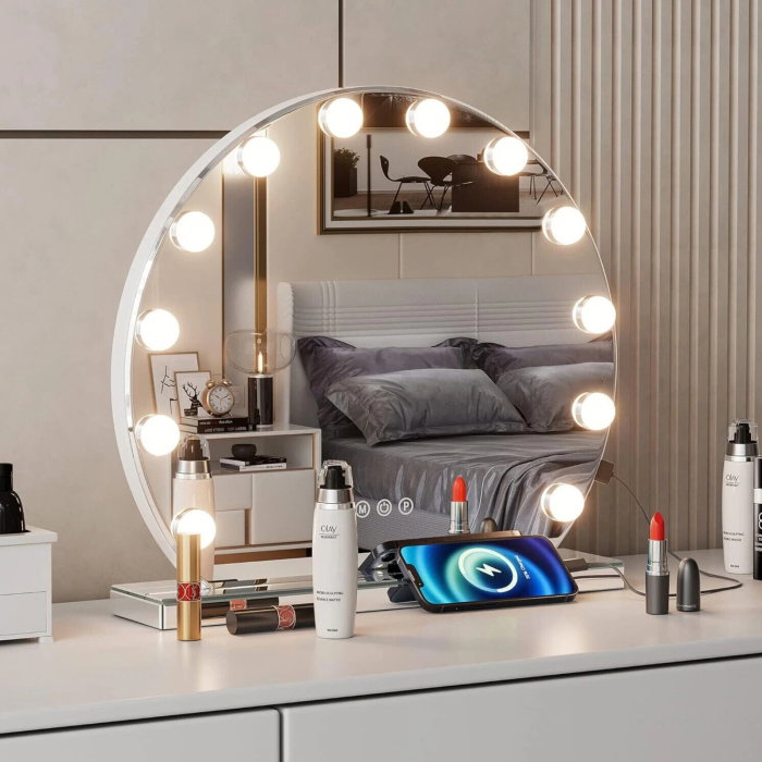 Oglinda Sphere cu 12 becuri LED [5]