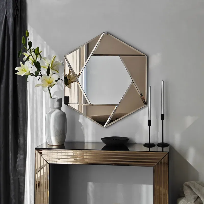 Oglinda Status bronz, rama ajustabila, fixare orizontala sau verticala [5]