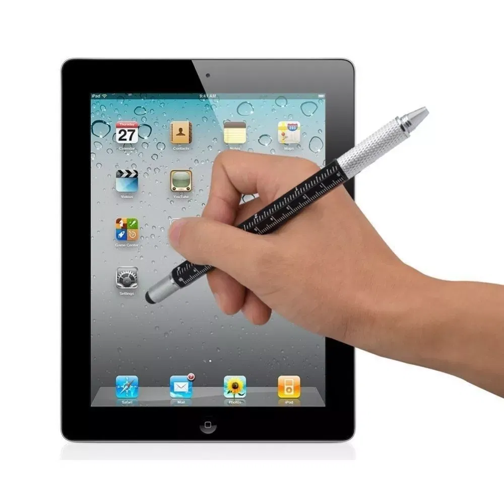 Pix multifunctional 6 in 1, surubelnita plata, rigla, capat touchscreen, nivela cu bula [7]