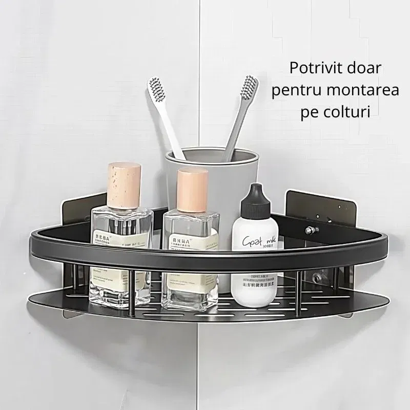 Organizator baie colt cu prindere perete [4]