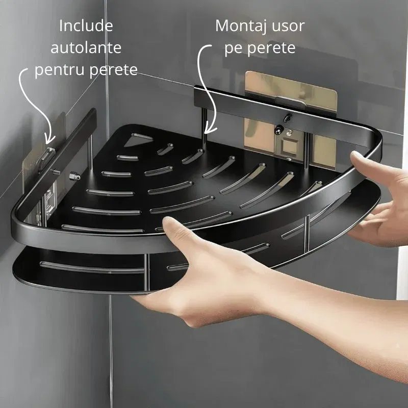 Organizator baie colt cu prindere perete [7]