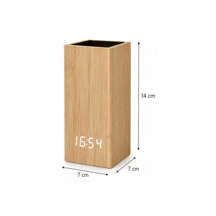 Organizator de Birou cu Ceas Digital LED [10]
