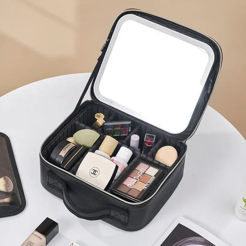 Organizator de cosmetice cu oglinda LED [3]