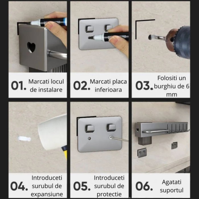 Organizator de perete pentru bucatarie 60 cm [8]