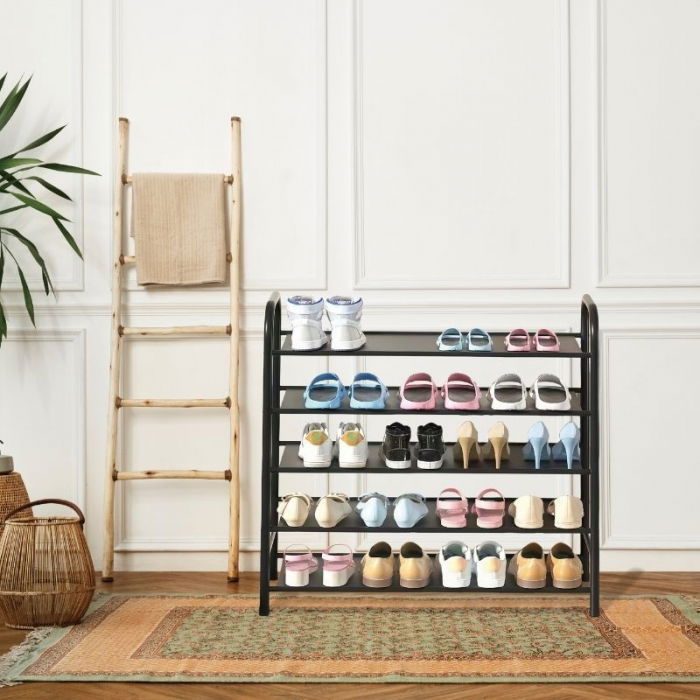 Organizator incaltaminte negru, 5 niveluri [1]