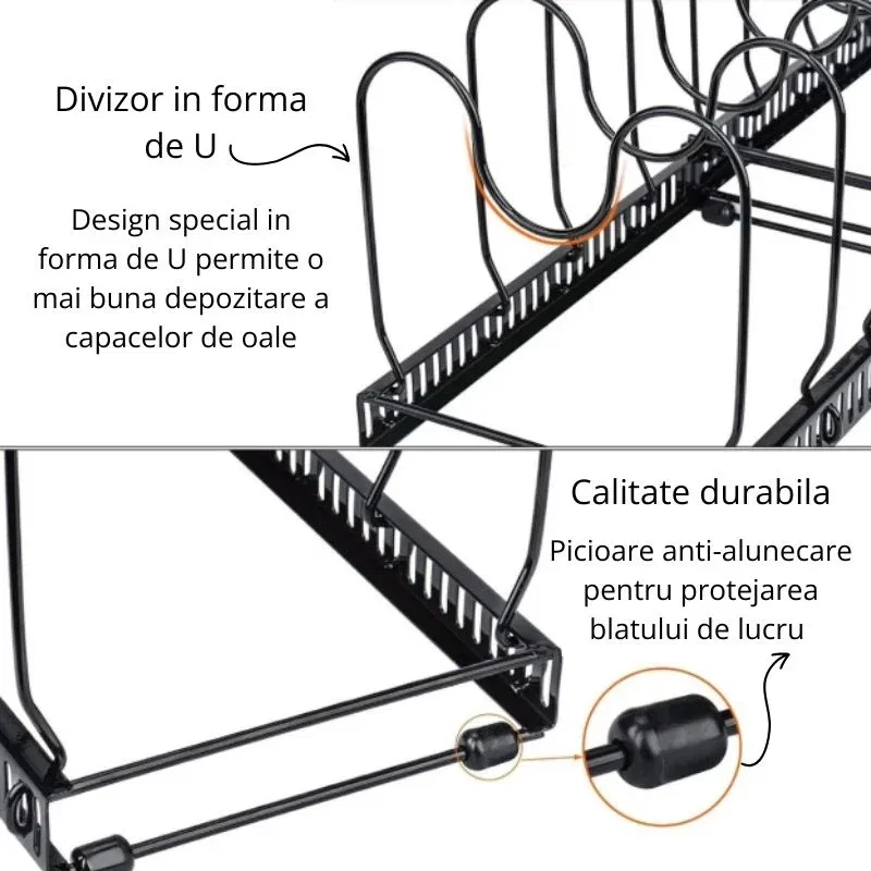 Organizator telescopic pentru capace si tigai [5]