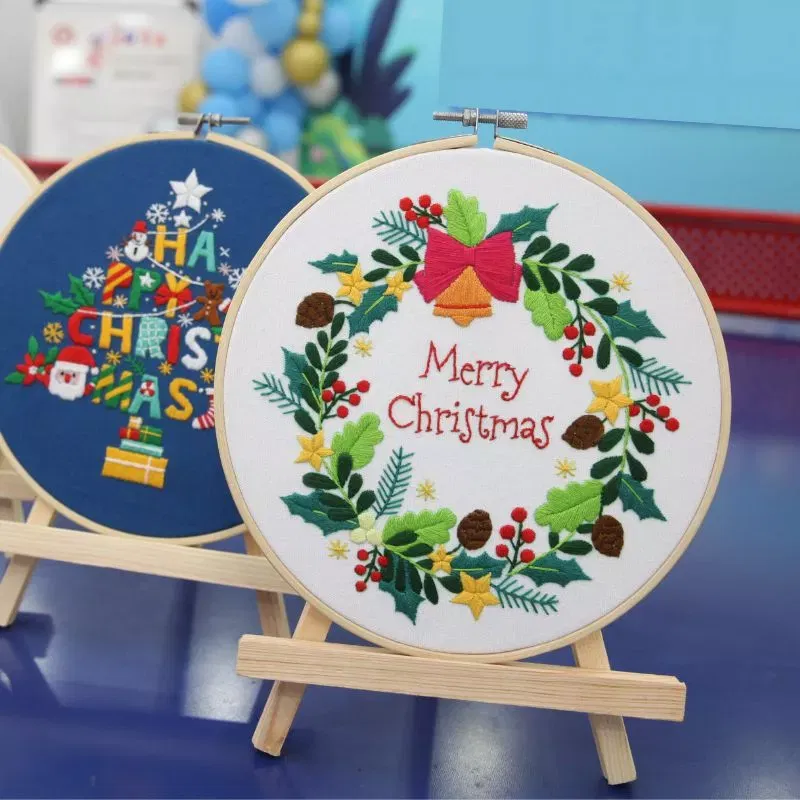 Pachet 2 Kit-uri Broderie DIY, Craciun de poveste [2]