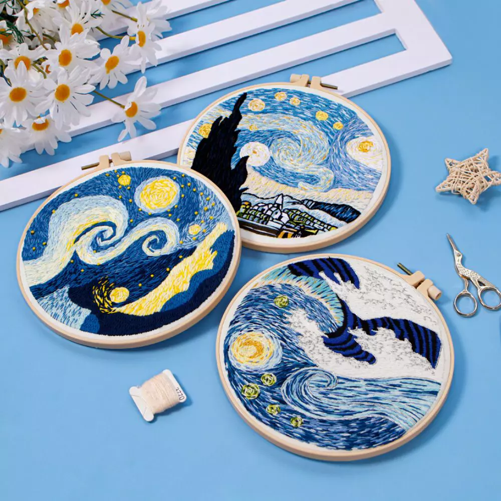 Pachet 3 Kit-uri Broderie DIY, Arta [3]