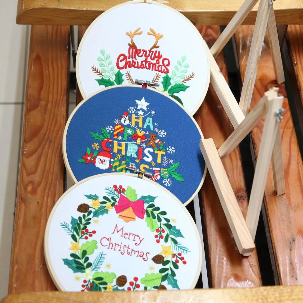 Pachet 3 Kit-uri Broderie DIY, de Craciun [4]