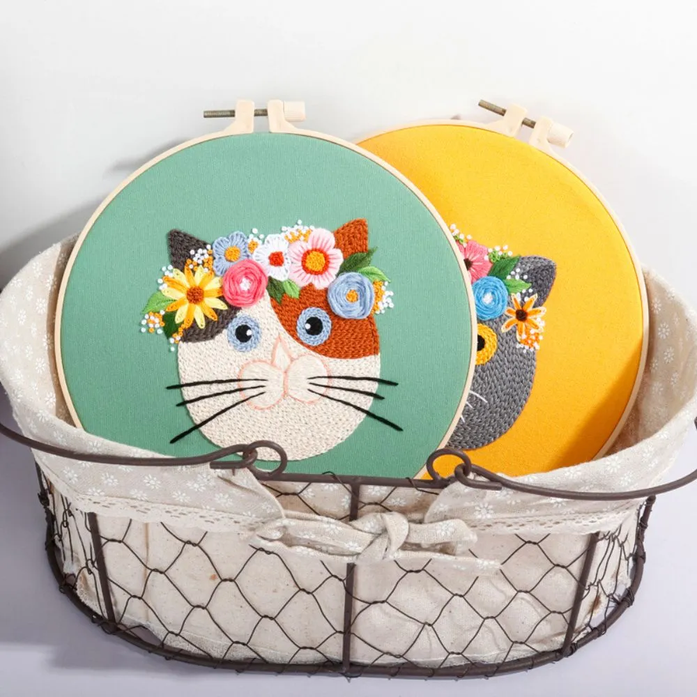 Pachet 3 Kit-uri Broderie DIY, Pisicute [2]