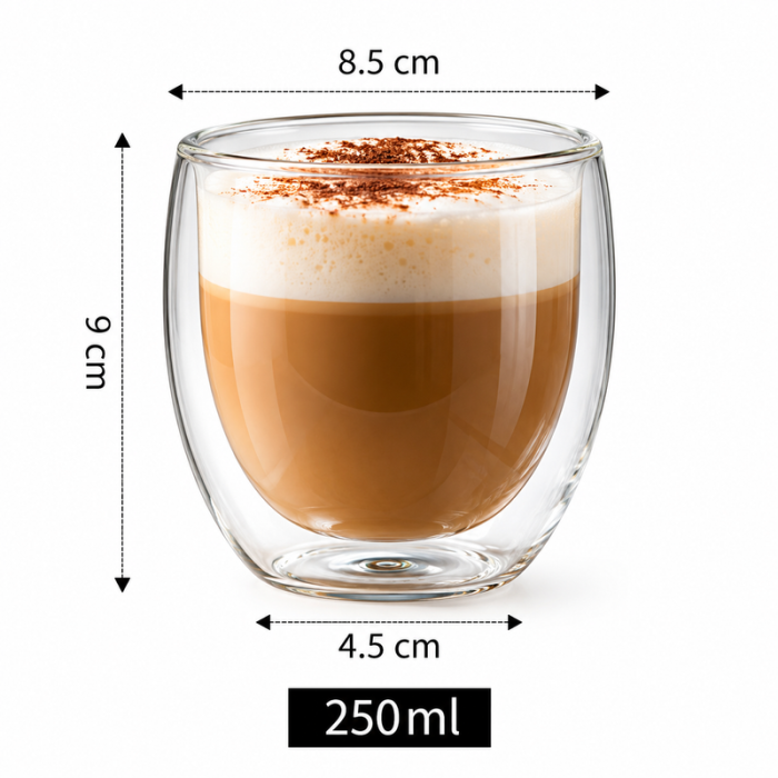 Pahar Cafea cu Pereti Dubli 250 ml [5]