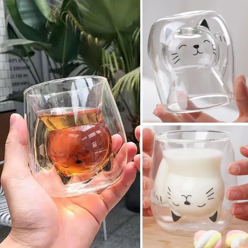 Pahar cu Pereti Dubli Black Cat [3]