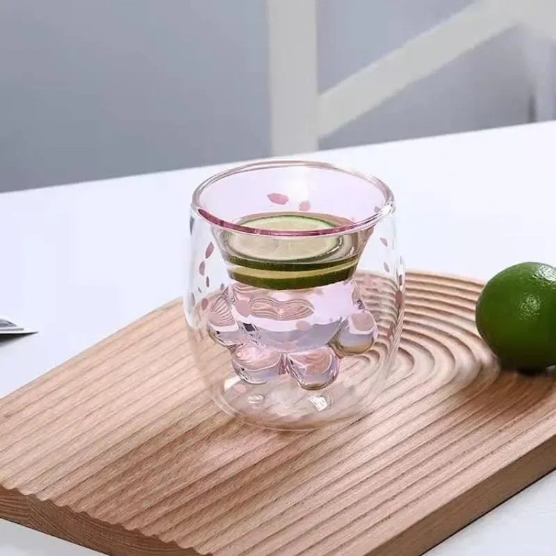 Pahar cu Pereti Dubli Kitty Paw [6]