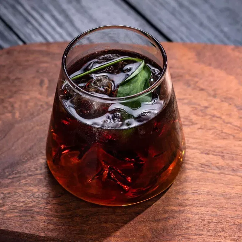 Pahar de bere cu munte, din sticla borosilicata 250ml, Varful Berarilor [9]