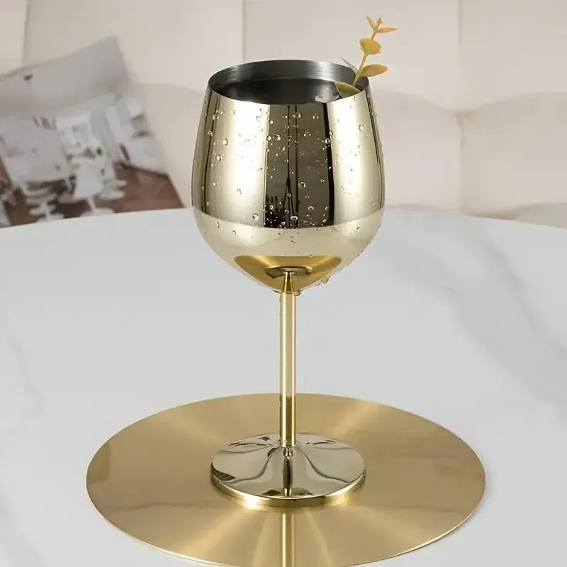 Pahar vin din Otel Inoxidabil Shiny Gold [4]