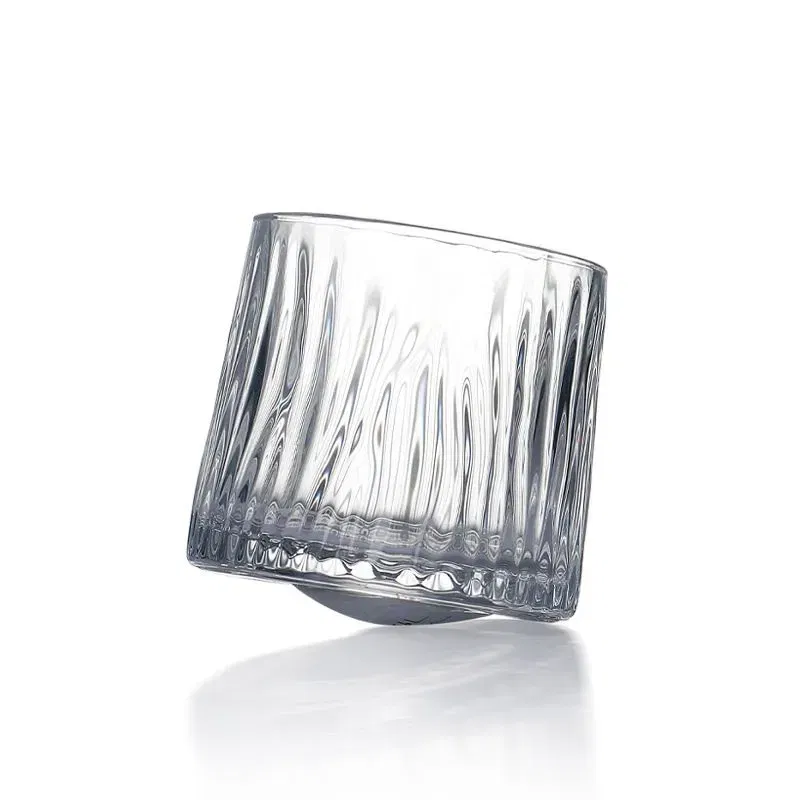 Pahar whiskey Glacier cu baza din lemn [6]