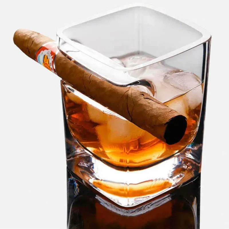 Pahar whiskey cu Suport Trabuc [7]