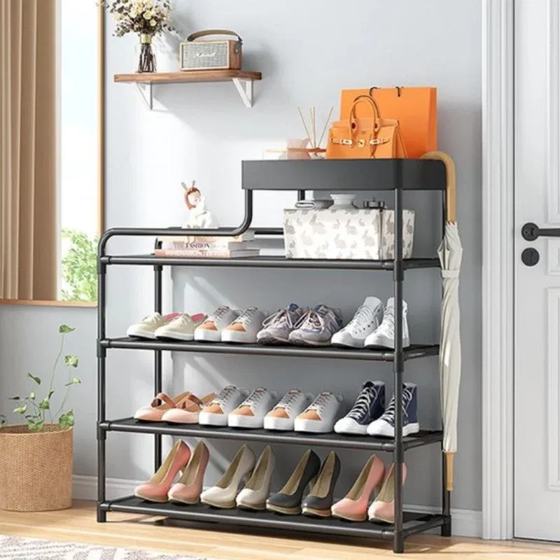 Pantofar negru sase niveluri cu raft superior [2]