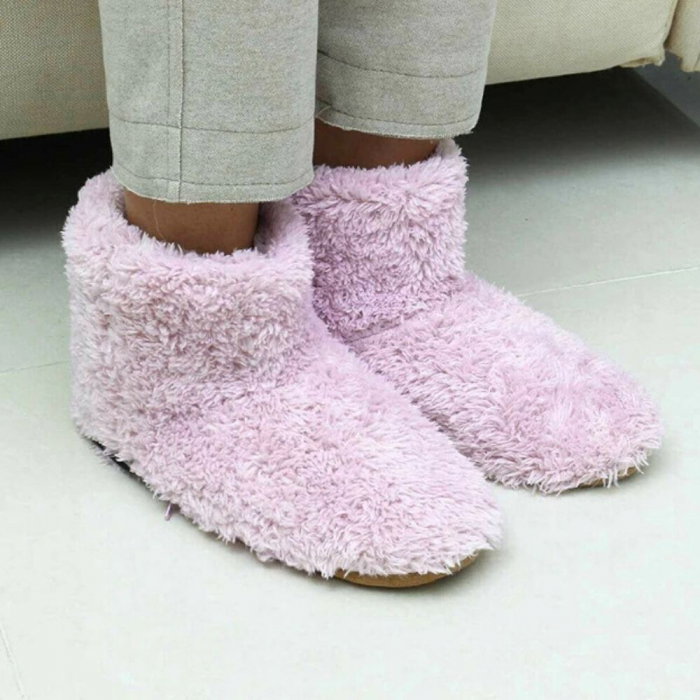 Papuci de casa inalti, Gadget cu incalzire prin USB, roz, DAMA [2]