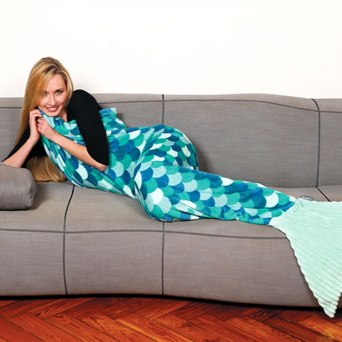 Patura coada de sirena Turquoise, In adancuri [2]