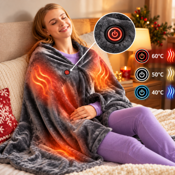 Patura cu incalzire electrica Warm & Cozy [2]