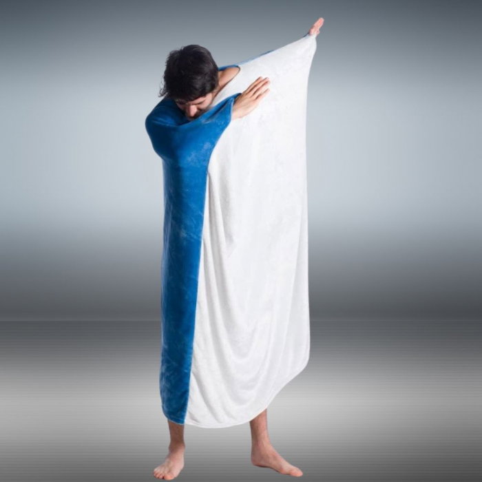 Patura cu maneci Ocean Double Sided, Perfect Wearable, 240g/mp [2]