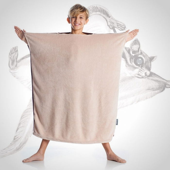 Patura cu maneci pentru copii, Cozy Brownie, 240g/mp [1]