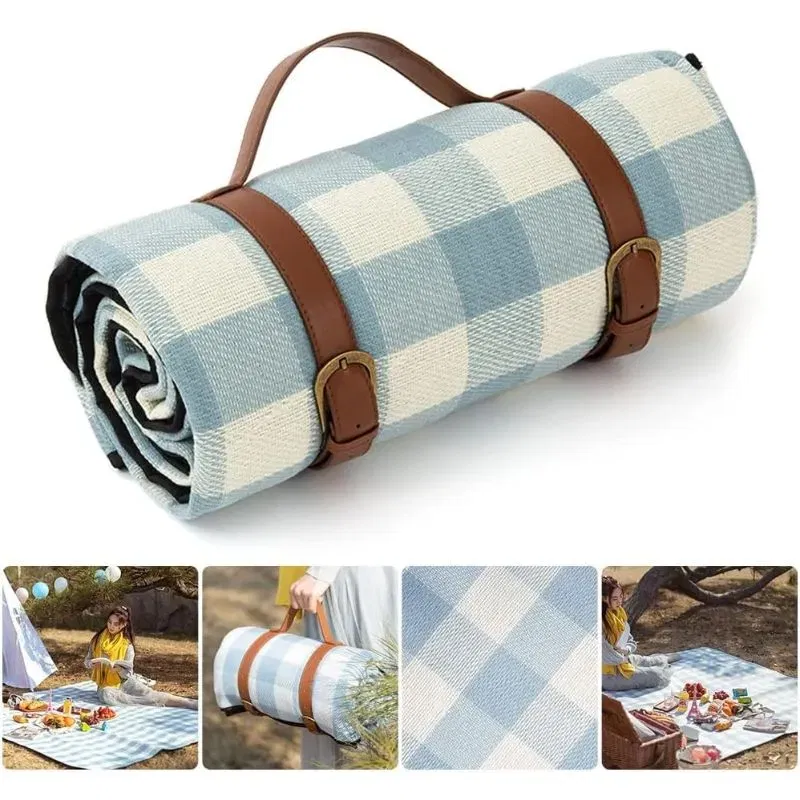 Patura de picnic cu maner din piele ecologica [7]