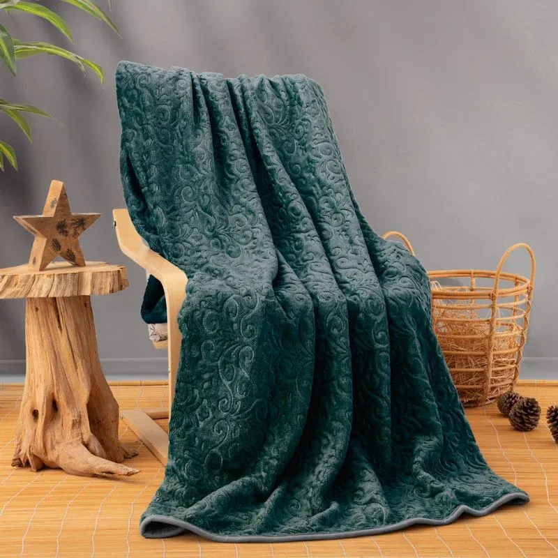 Patura Emboss - Verde petrol, 220x240 cm [1]