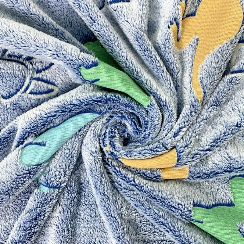 Patura Fosforescenta cu Dinozauri Flanel 130 x 150 cm [7]